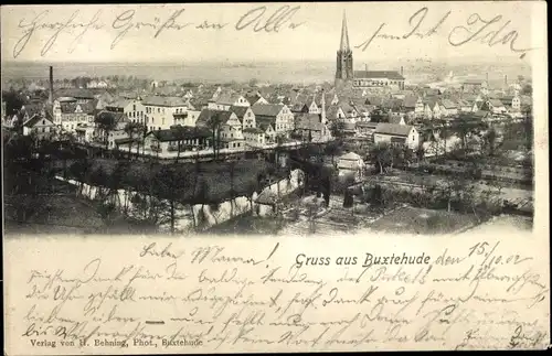 Ak Buxtehude in Niedersachsen, Gesamtansicht