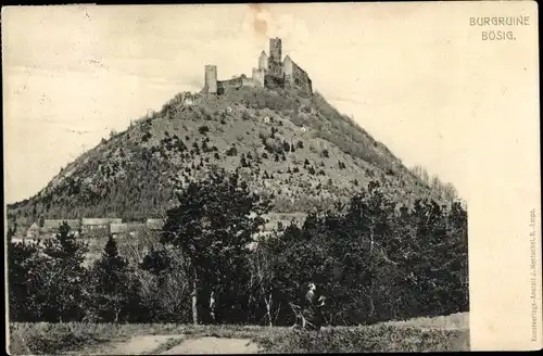 Ak Bezděz Schloßbösig Region Reichenberg, Ruine Bösig