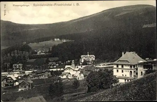 Ak Friedrichsthal Spindleruv Mlýn Spindlermühle Reg. Königgrätz, Panorama