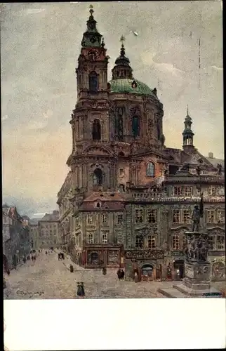Künstler Ak Jansy V., Prag, Chrám sv. Mikuláse