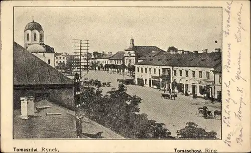 Ak Tomaszów Tomaschow Polen, Rynek, Ring