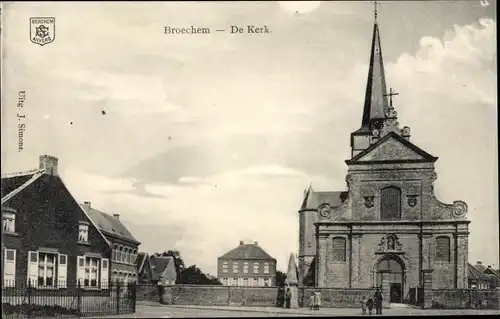 Ak Broechem Antwerpen, De Kerk