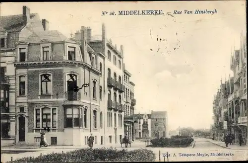 Ak Middelkerke Westflandern, Rue Van Hinsbergh