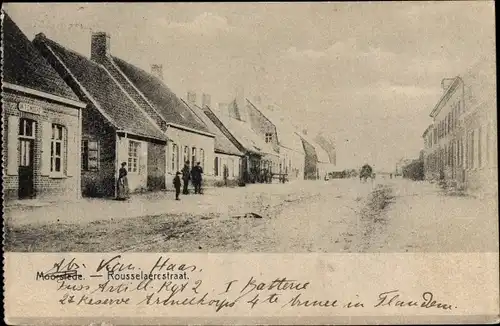 Ak Moorslede Westflandern, Rousselaerestraat