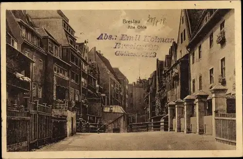 Ak Wrocław Breslau Schlesien, Alte Ohle