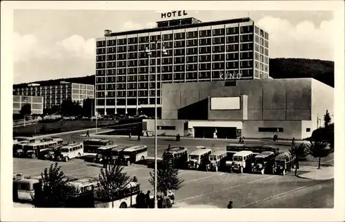 Ak Zlín Gottwaldov in Mähren Region Zlin, Hotel, Kino, Autobusse