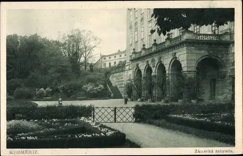 Ak Kroměříž Kremsier Region Zlin, Partie am Schloss