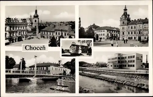 Ak Choceň Chotzen Region Pardubice, Stadtansichten