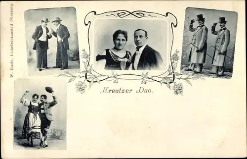 Ak Kreutzer Duo, bayrische Trachten, Variete Duo