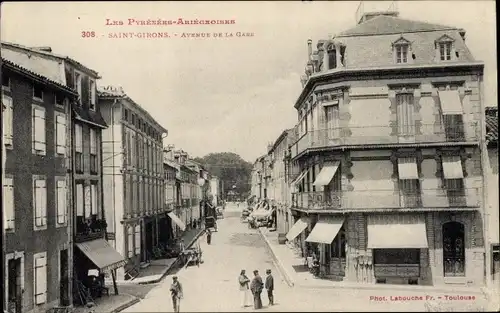 Ak Saint Girons Ariège, Avenue de la Gare