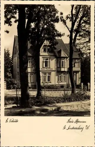 Ak Sankt Andreasberg Braunlage im Oberharz, Pension Haus Bremen