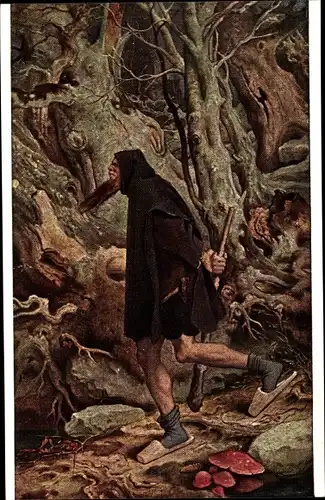 Künstler Ak von Schwind, Moritz, Rübezahl, Berggeist, Riesengebirge