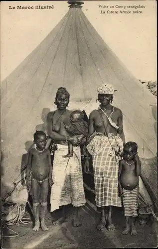 Ak Marokko, Visite au Camp senegalais, la future Armee noire