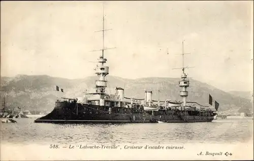 Ak Französisches Kriegsschiff, Le Latouche Treville, Croiseur d'Escadre Cuirasse