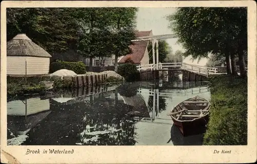 Ak Broek in Waterland Nordholland Niederlande, De Kant