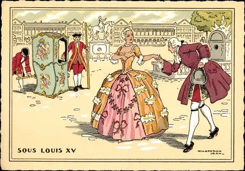 Ak Frankreich, Sous Louis XV, La Place Louis XV au XVIII Siecle (1740) aujourd'hui Place de la Conco