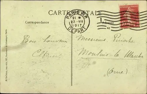 Ak Paris, Revue du 14 Juillet 1917, Arrivee de M. Poincare