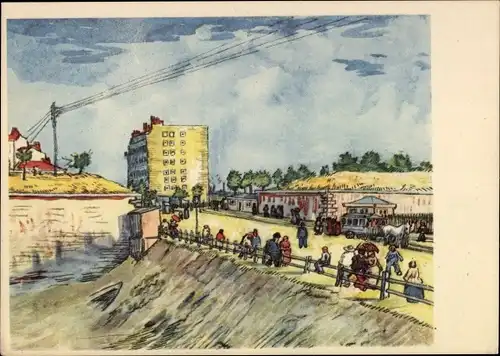 Künstler Ak Vincent van Gogh, Pariser Vorstadt