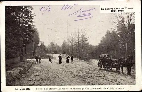 Ak Saint Benoît la Chipotte Vosges, a la croisee des routes, Le Col de la Mort