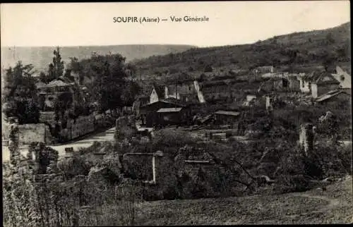 Ak Soupir Aisne, Vue Generale, Ortsansicht