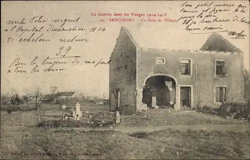 Ak Saint Remy Vosges, un Coin du Village