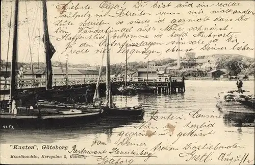 Ak Göteborg Schweden, Kusten