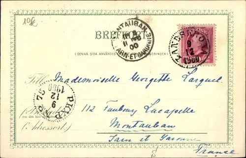 Ak Landskrona Schweden, Jernvägsgatan