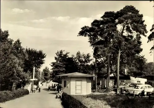 Ak Ostseebad Lubmin in Pommern, Straßenpartie