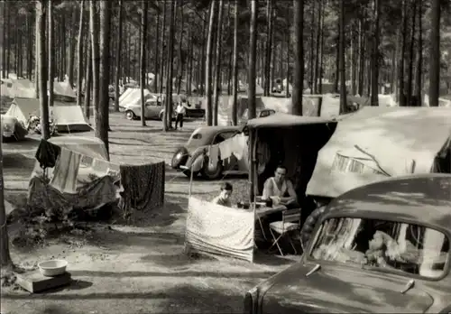 Ak Ostseebad Lubmin in Pommern, Zeltplatz