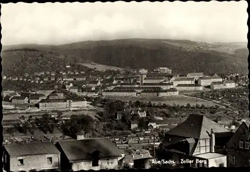 Ak Aue im Erzgebirge Sachsen, Zeller Berg, Gesamtansicht