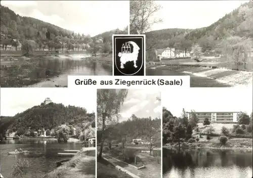 Ak Ziegenrück an der Saale Thüringen, Teilansichten, Burg Ziegenrück