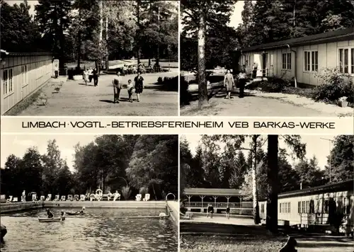 Ak Limbach im Vogtland, Betriebsferienheim VEB Barkas Werke, Fahrzeugzubehörwerke Ronneburg