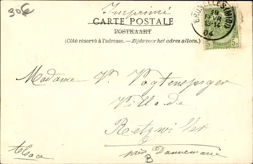 Ak Bruxelles Brüssel, Accident de chemin de fer Aux Deux Ponts 1904