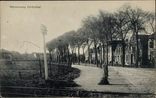 Ak Dirksland Südholland, Staionsweg