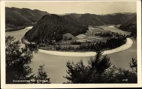 Ak Schlögen Haibach ob der Donau Oberösterreich, Donauschlinge