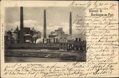 Ak Marchienne au Pont Charleroi Wallonien Hennegau, La Providence