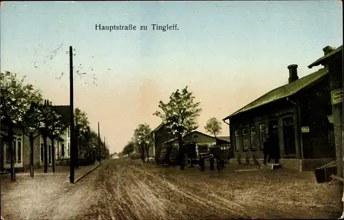 Ak Tinglev Tingleff Dänemark, Hauptstraße
