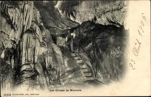 Ak Boncourt Kanton Jura, Les Grottes de Milandre