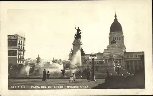 Ak Buenos Aires Argentinien, Plaza del Congreso