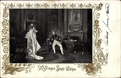 Passepartout Ak Madame Sans Gene, Napoleon Bonaparte