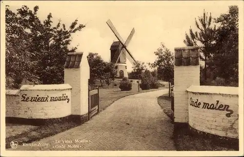 Ak Zoute Knokke Heist Westflandern, Le Vieux Moulin