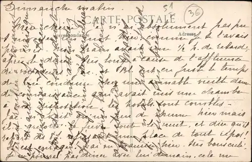 Ak Champguyon Marne, Kriegszerstörung 1. WK