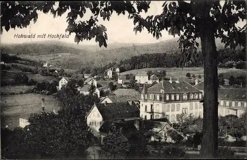 Ak Le Hohwald Elsass Bas Rhin, Gesamtansicht mit Hochfeld, Champ du Feu