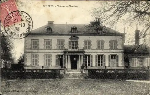 Ak Suippes Marne, Château de Nantivet