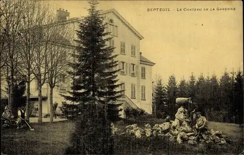 Ak Septeuil Yvelines, Chateau de la Garenne