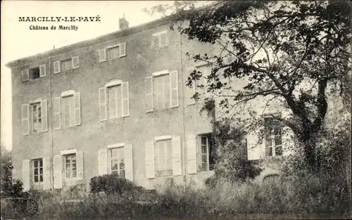 Ak Marcilly le Pavé Loire, Château de Marcilly