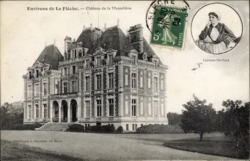 Ak La Flèche Sarthe, Château de la Masselière