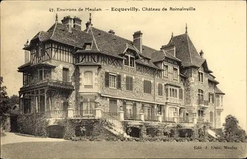 Ak Ecquevilly Yvelines, Château Romainville