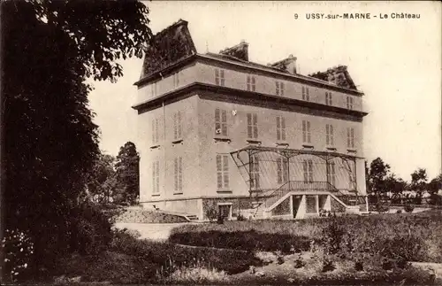 Ak Ussy sur Marne Seine et Marne, Château
