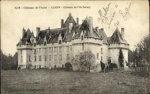 Ak Clion Indre, Château de l'ile Savary